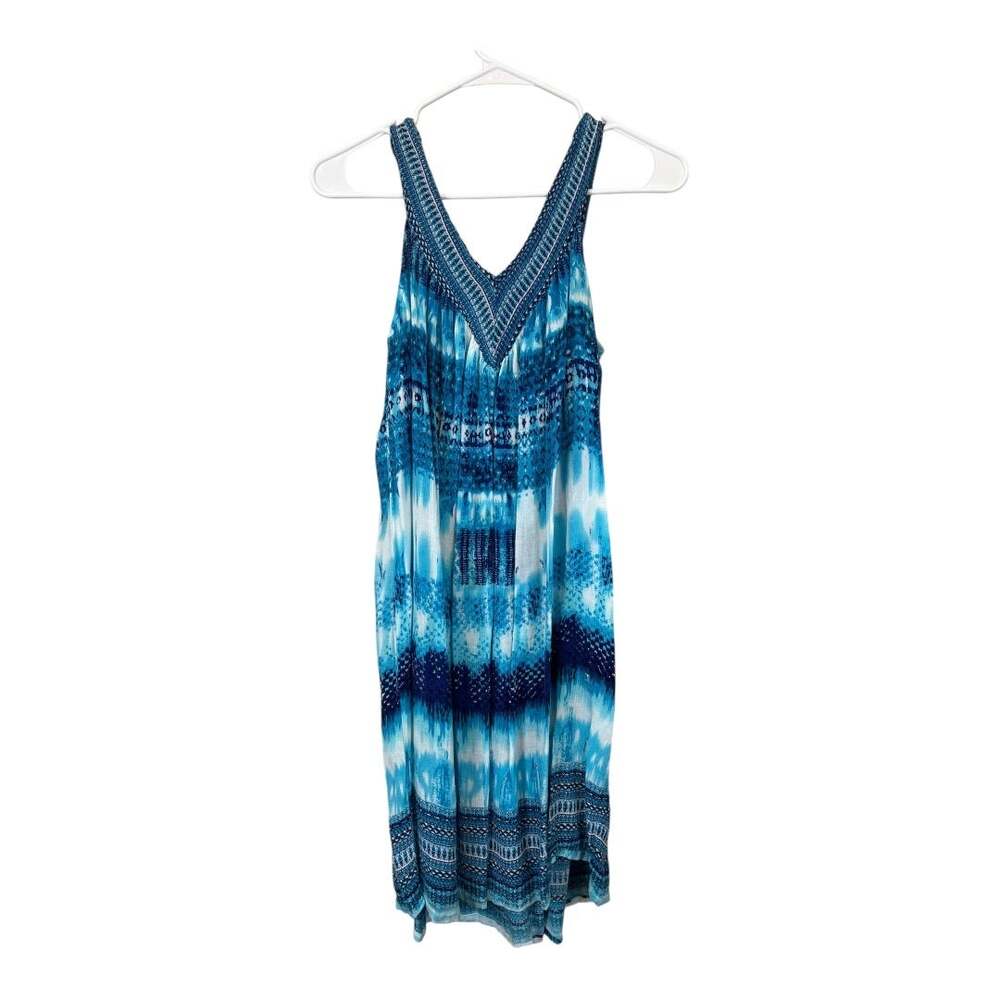 Womens Beachy Boho Bohemian Dress Cottage Indie Fairy Festival Hippie OS